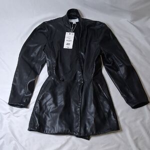 Zara Women's Black Leather Jacket